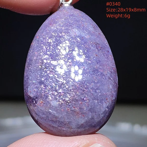 Natural Blue Blood Iolite Pendant Necklace Women Cordierite Star Light Red Dichroite Iolite Bead Heart Water Drop AAAAAA