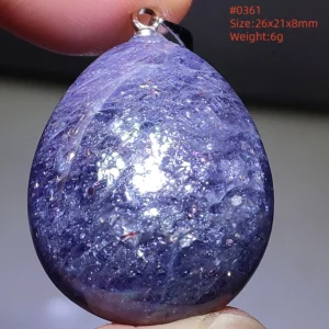 Natural Blue Blood Iolite Pendant Necklace Women Cordierite Star Light Red Dichroite Iolite Bead Heart Water Drop AAAAAA - Image 44