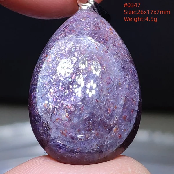 Natural Blue Blood Iolite Pendant Necklace Women Cordierite Star Light Red Dichroite Iolite Bead Heart Water Drop AAAAAA