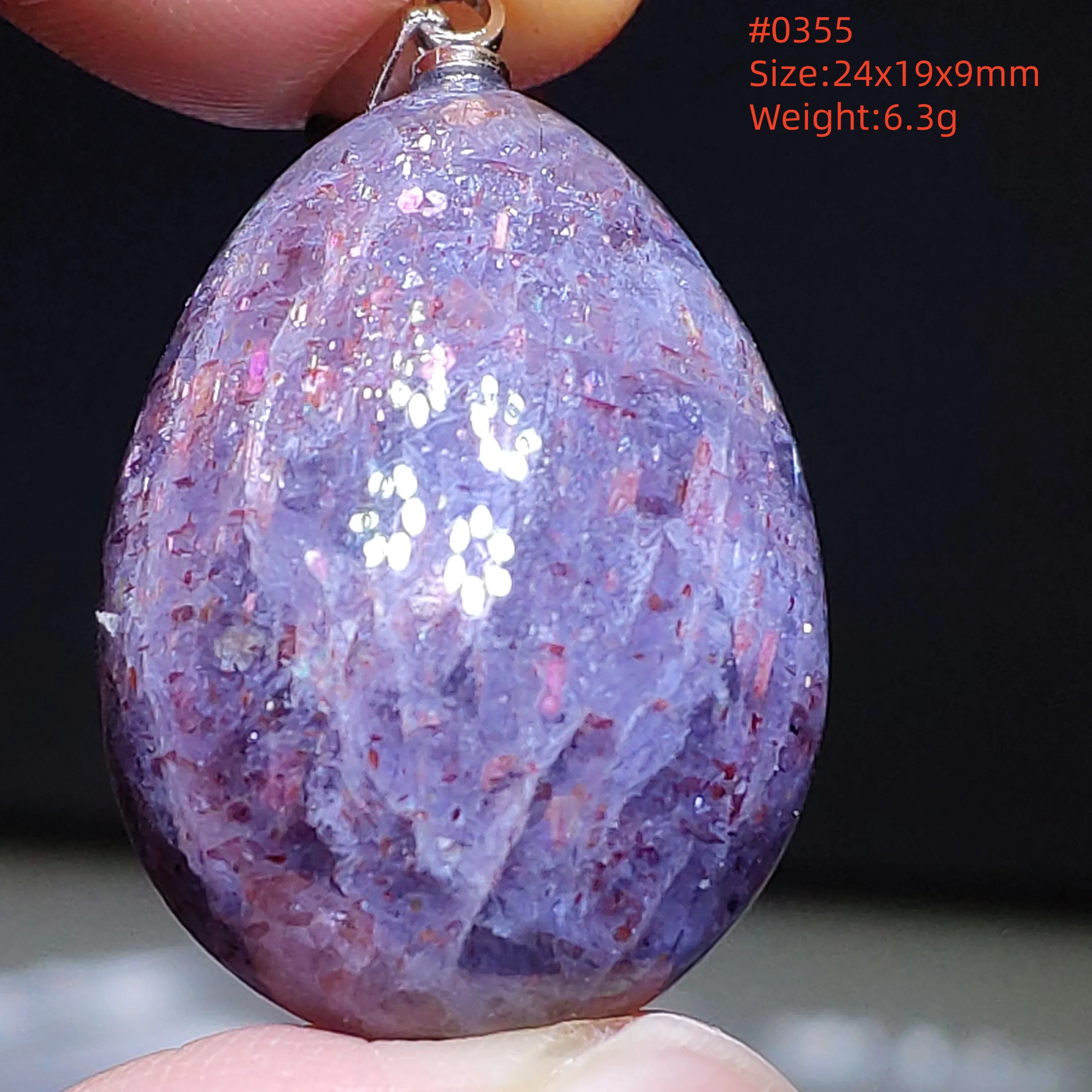 Natural Blue Blood Iolite Pendant Necklace Women Cordierite Star Light Red Dichroite Iolite Bead Heart Water Drop AAAAAA - Image 35