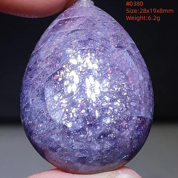 Natural Blue Blood Iolite Pendant Necklace Women Cordierite Star Light Red Dichroite Iolite Bead Heart Water Drop AAAAAA