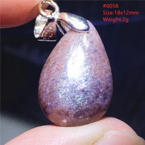 Natural Blue Blood Iolite Pendant Necklace Women Cordierite Star Light Red Dichroite Iolite Bead Heart Water Drop AAAAAA - Image 18