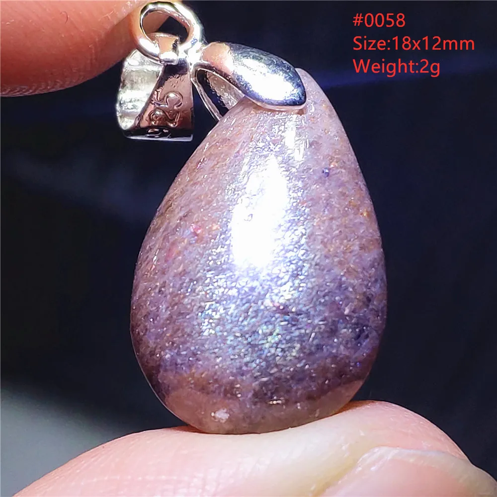 Natural Blue Blood Iolite Pendant Necklace Women Cordierite Star Light Red Dichroite Iolite Bead Heart Water Drop AAAAAA - Image 18
