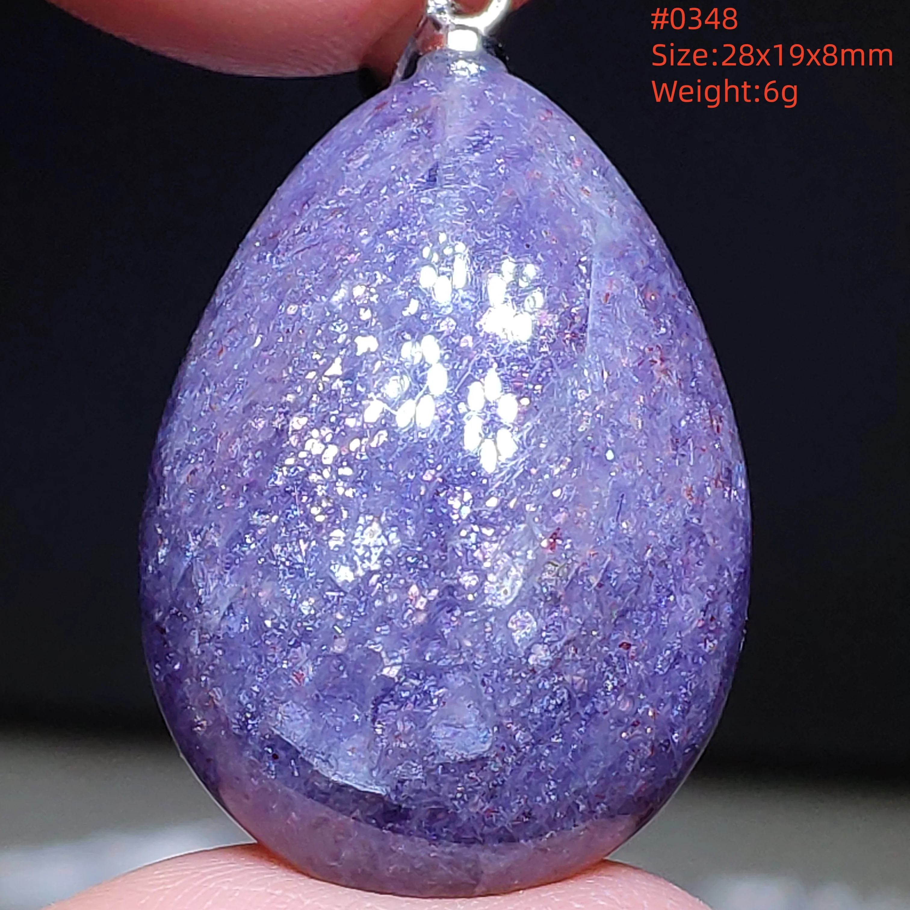 Natural Blue Blood Iolite Pendant Necklace Women Cordierite Star Light Red Dichroite Iolite Bead Heart Water Drop AAAAAA - Image 27