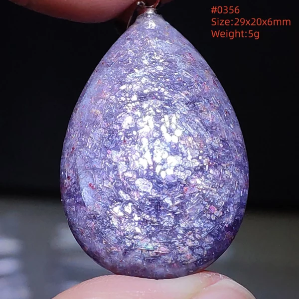 Natural Blue Blood Iolite Pendant Necklace Women Cordierite Star Light Red Dichroite Iolite Bead Heart Water Drop AAAAAA