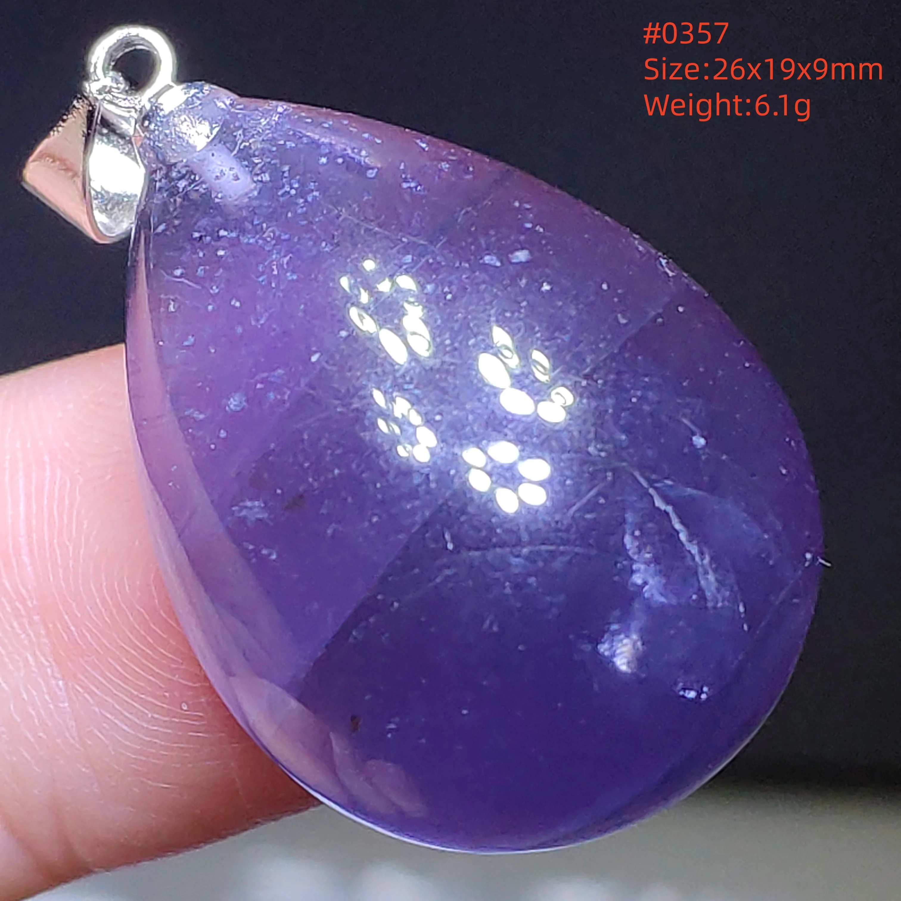 Natural Blue Blood Iolite Pendant Necklace Women Cordierite Star Light Red Dichroite Iolite Bead Heart Water Drop AAAAAA - Image 38