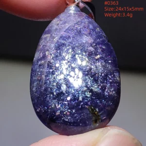 Natural Blue Blood Iolite Pendant Necklace Women Cordierite Star Light Red Dichroite Iolite Bead Heart Water Drop AAAAAA - Image 46
