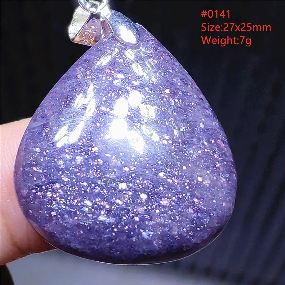 Natural Blue Blood Iolite Pendant Necklace Women Cordierite Star Light Red Dichroite Iolite Bead Heart Water Drop AAAAAA - Image 9