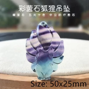 Natural Blue Green Feather Fluorite Quartz Pendant Necklace Jewelry Fashion Gift Women Water Drop Colorful Angel Fluorite AAAAA - Image 61