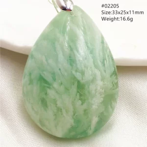 Natural Blue Green Feather Fluorite Quartz Pendant Necklace Jewelry Fashion Gift Women Water Drop Colorful Angel Fluorite AAAAA - Image 24