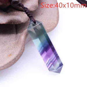 Natural Blue Green Feather Fluorite Quartz Pendant Necklace Jewelry Fashion Gift Women Water Drop Colorful Angel Fluorite AAAAA - Image 59
