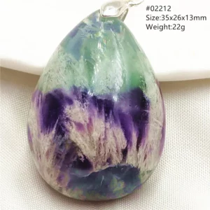 Natural Blue Green Feather Fluorite Quartz Pendant Necklace Jewelry Fashion Gift Women Water Drop Colorful Angel Fluorite AAAAA - Image 34