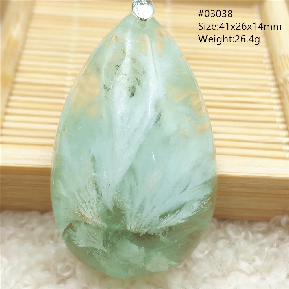 Natural Blue Green Feather Fluorite Quartz Pendant Necklace Jewelry Fashion Gift Women Water Drop Colorful Angel Fluorite AAAAA - Image 64