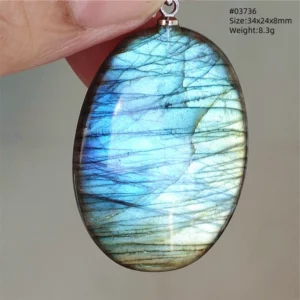 Natural Blue Labradorite Bead Pendant Necklace Women Men Labradorite Fashion Beads Jewelry AAAAA - Image 61