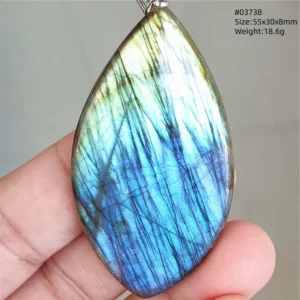 Natural Blue Labradorite Bead Pendant Necklace Women Men Labradorite Fashion Beads Jewelry AAAAA - Image 55