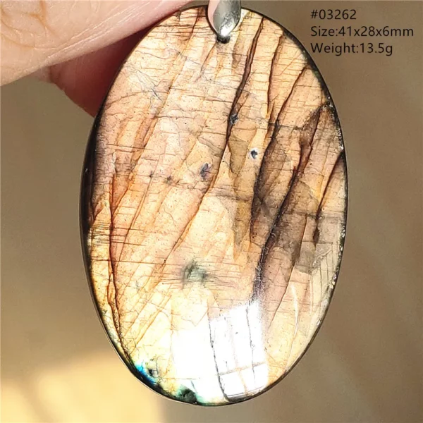 Natural Blue Labradorite Bead Necklace, AAAAA