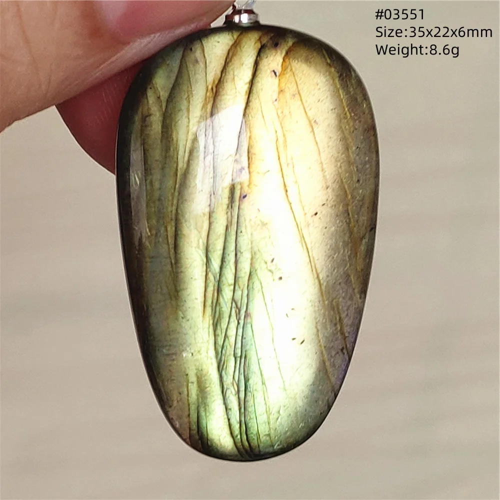 Natural Blue Labradorite Bead Pendant Necklace Women Men Labradorite Fashion Beads Jewelry AAAAA - Image 49