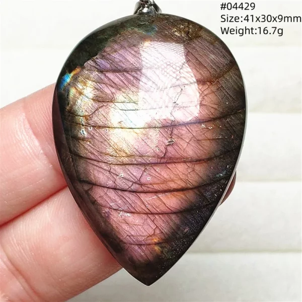 Natural Blue Labradorite Bead Necklace, AAAAA