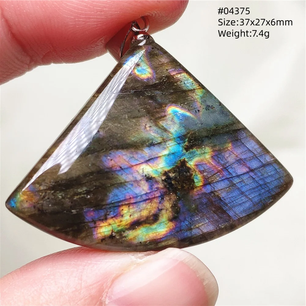 Natural Blue Labradorite Bead Pendant Necklace Women Men Labradorite Fashion Beads Jewelry AAAAA - Image 14