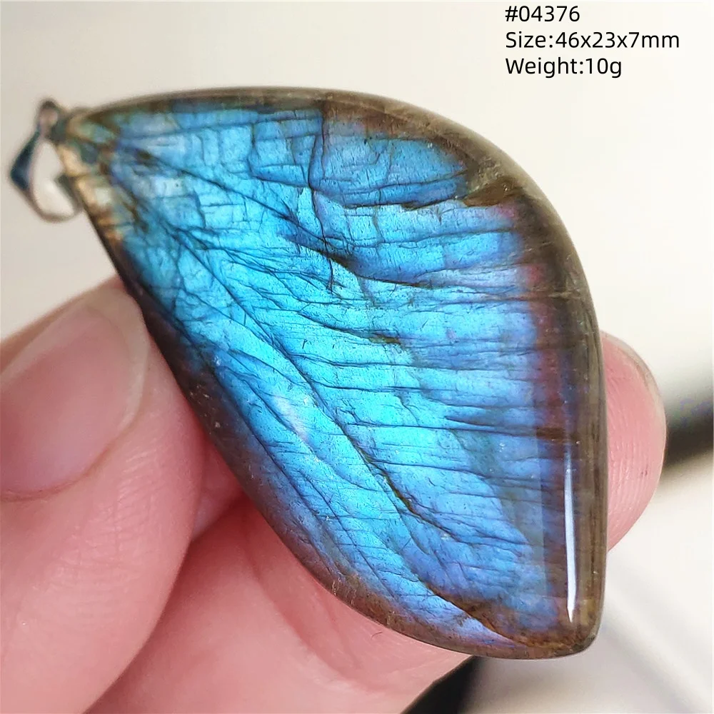 Natural Blue Labradorite Bead Pendant Necklace Women Men Labradorite Fashion Beads Jewelry AAAAA - Image 10