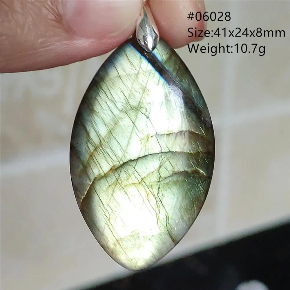 Natural Blue Labradorite Bead Necklace, AAAAA - Image 54