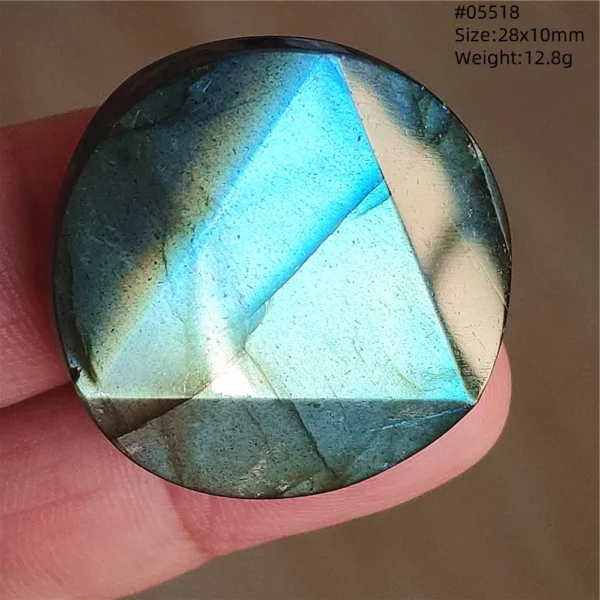 Natural Blue Labradorite Bead Pendant Necklace Women Men Labradorite Fashion Beads Jewelry AAAAA