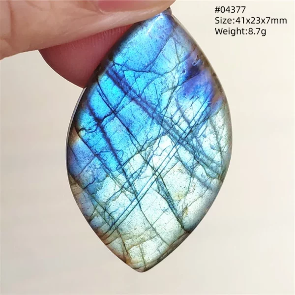Natural Blue Labradorite Bead Pendant Necklace Women Men Labradorite Fashion Beads Jewelry AAAAA