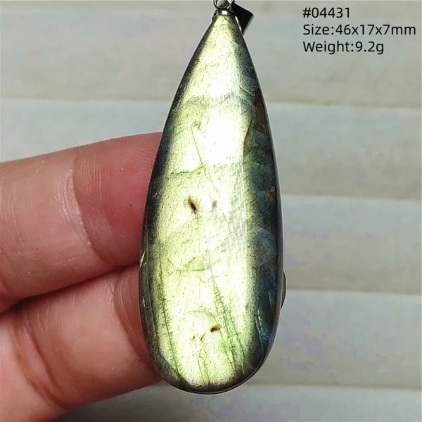 Natural Blue Labradorite Bead Necklace, AAAAA