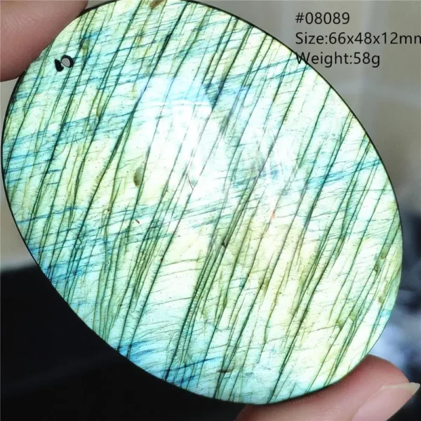 Natural Blue Labradorite Bead Necklace, AAAAA