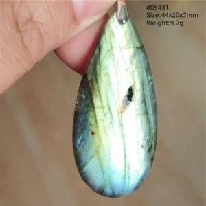 Natural Blue Labradorite Bead Pendant Necklace Women Men Labradorite Fashion Beads Jewelry AAAAA - Image 7