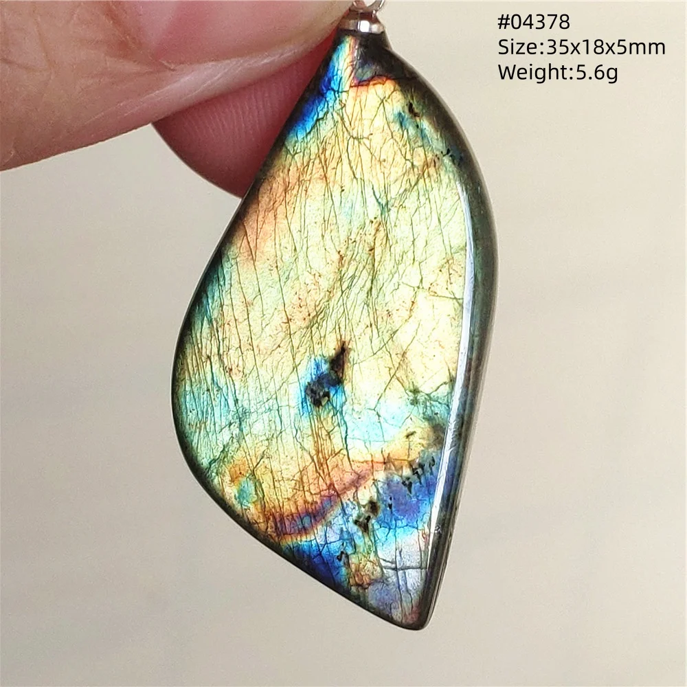 Natural Blue Labradorite Bead Pendant Necklace Women Men Labradorite Fashion Beads Jewelry AAAAA - Image 15
