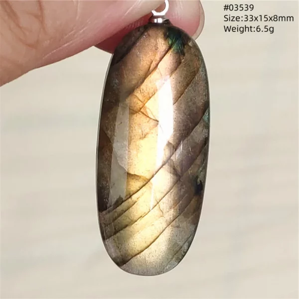 Natural Blue Labradorite Bead Necklace, AAAAA