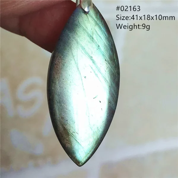 Natural Blue Labradorite Bead Necklace, AAAAA