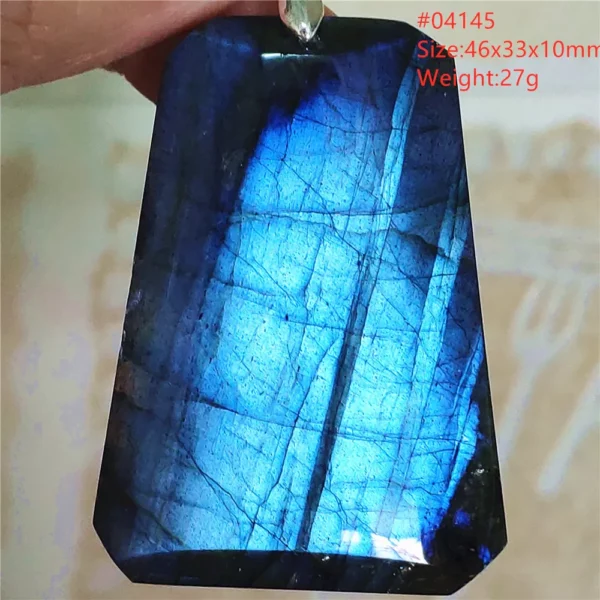 Natural Blue Labradorite Bead Necklace, AAAAA