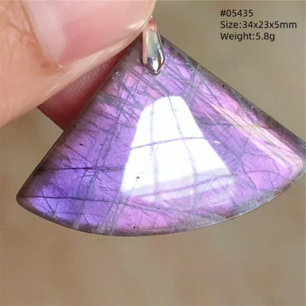 Natural Blue Labradorite Bead Pendant Necklace Women Men Labradorite Fashion Beads Jewelry AAAAA