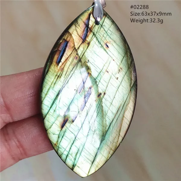 Natural Blue Labradorite Bead Necklace, AAAAA