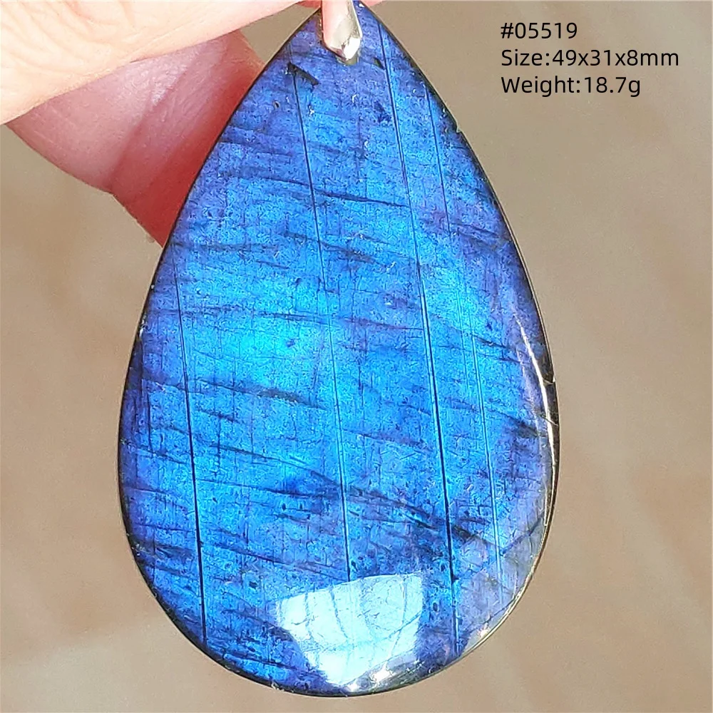 Natural Blue Labradorite Bead Pendant Necklace Women Men Labradorite Fashion Beads Jewelry AAAAA - Image 36