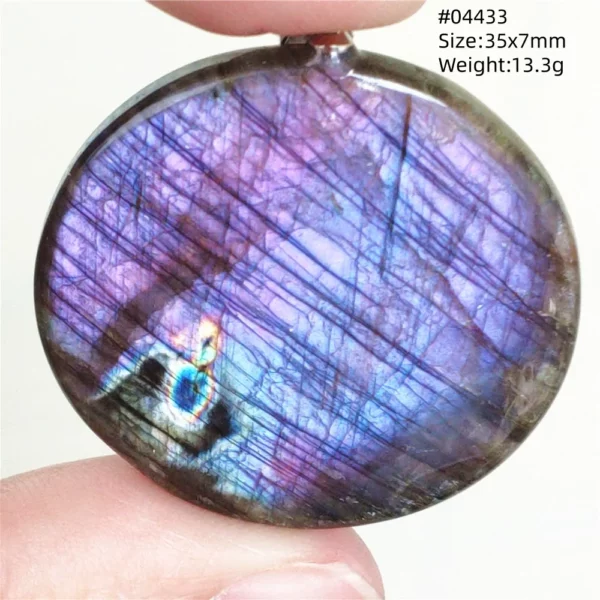 Natural Blue Labradorite Bead Necklace, AAAAA
