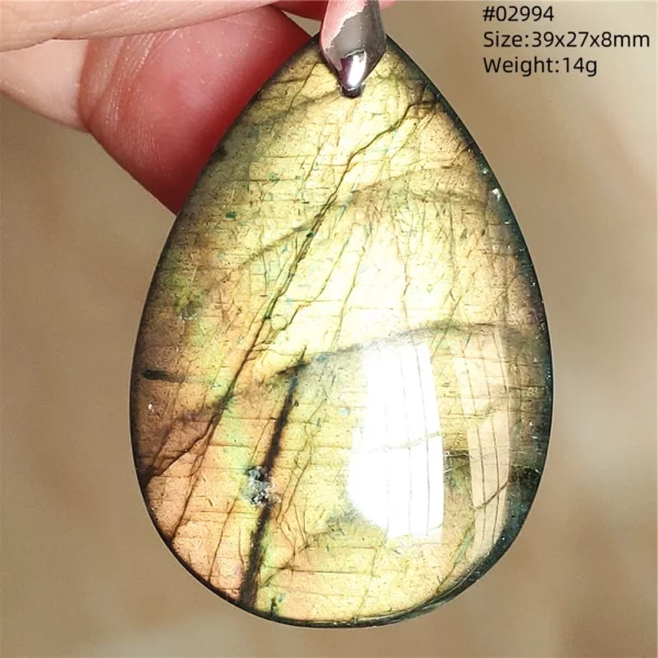 Natural Blue Labradorite Bead Necklace, AAAAA