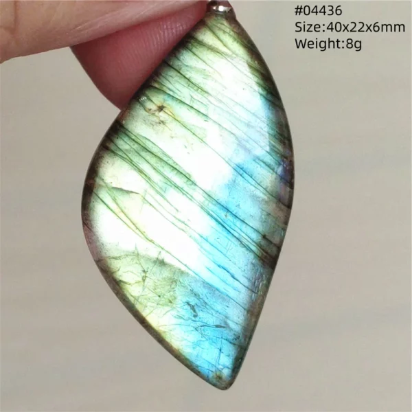 Natural Blue Labradorite Bead Necklace, AAAAA