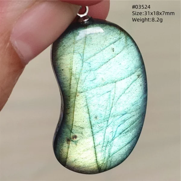 Natural Blue Labradorite Bead Necklace, AAAAA