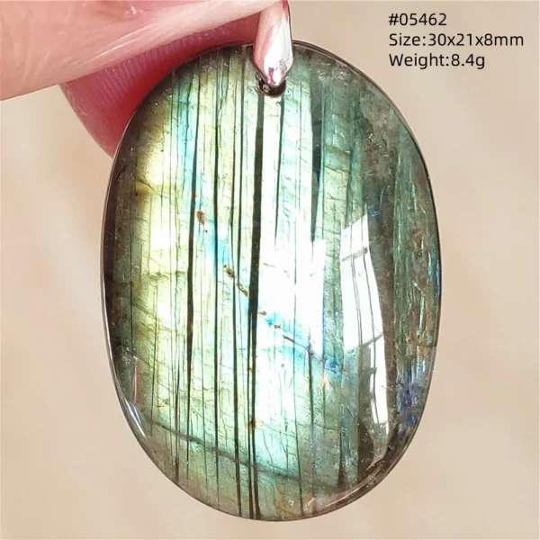 Natural Blue Labradorite Bead Pendant Necklace Women Men Labradorite Fashion Beads Jewelry AAAAA