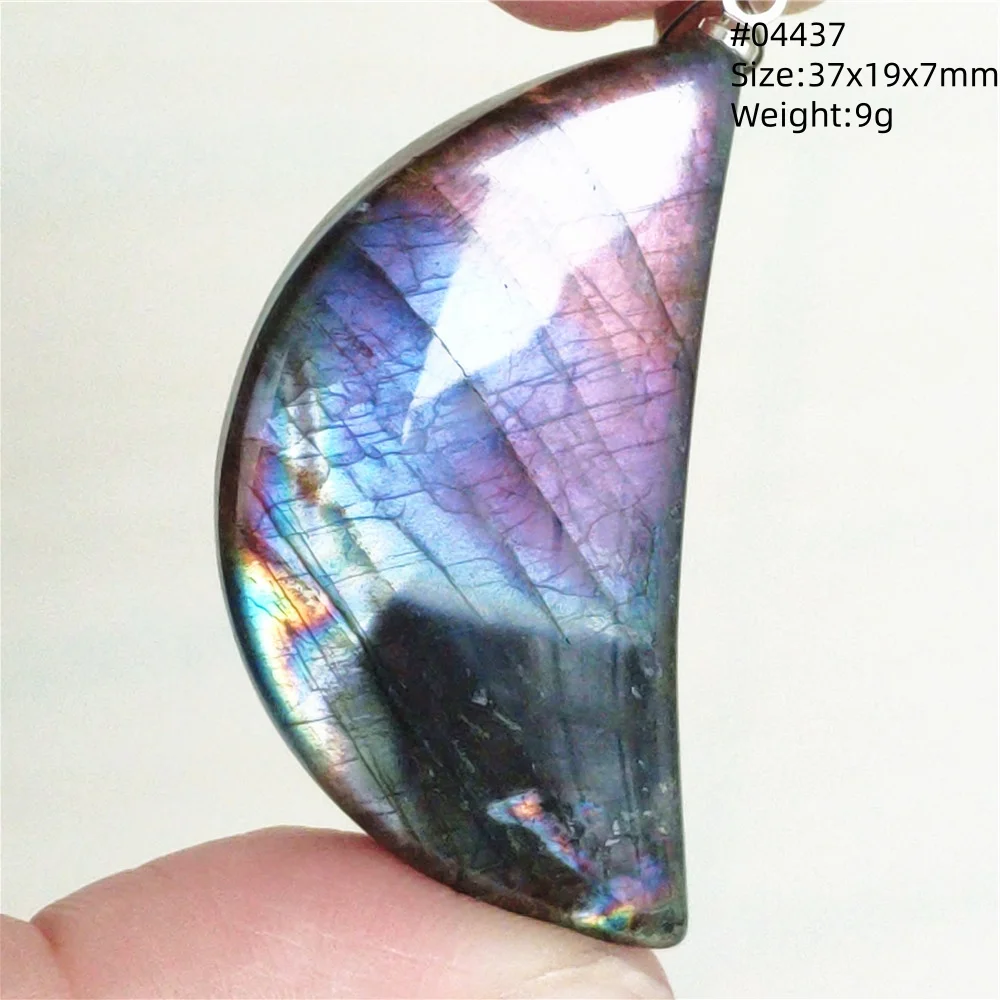 Natural Blue Labradorite Bead Necklace, AAAAA - Image 45