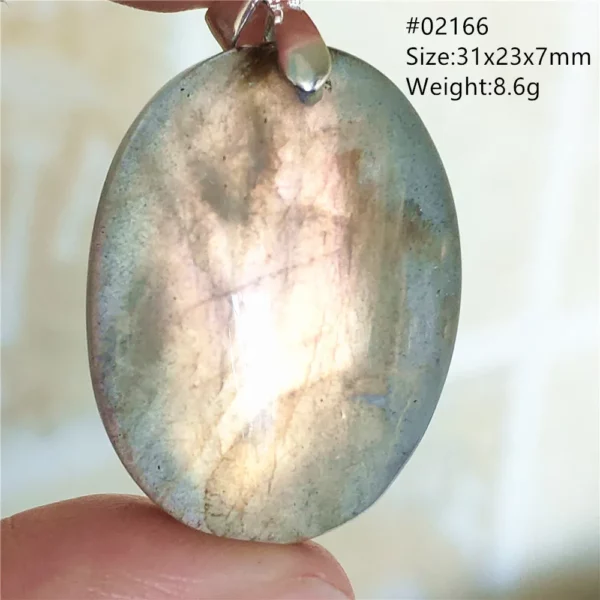 Natural Blue Labradorite Bead Necklace, AAAAA