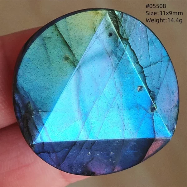 Natural Blue Labradorite Bead Pendant Necklace Women Men Labradorite Fashion Beads Jewelry AAAAA