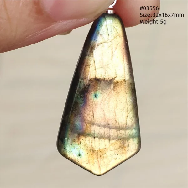 Natural Blue Labradorite Bead Pendant Necklace Women Men Labradorite Fashion Beads Jewelry AAAAA