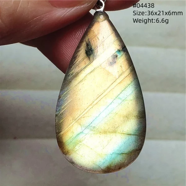 Natural Blue Labradorite Bead Necklace, AAAAA