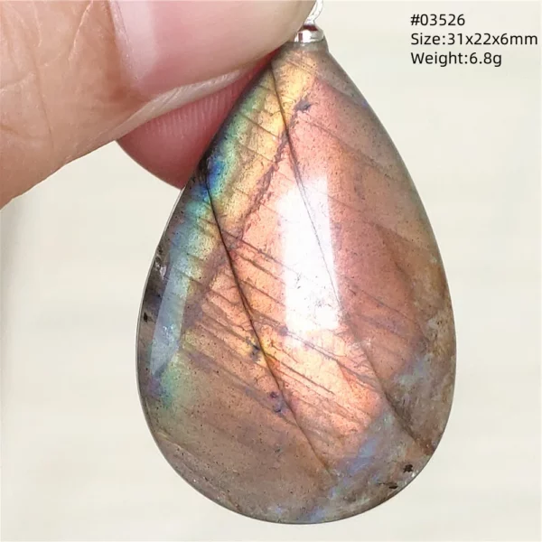 Natural Blue Labradorite Bead Necklace, AAAAA