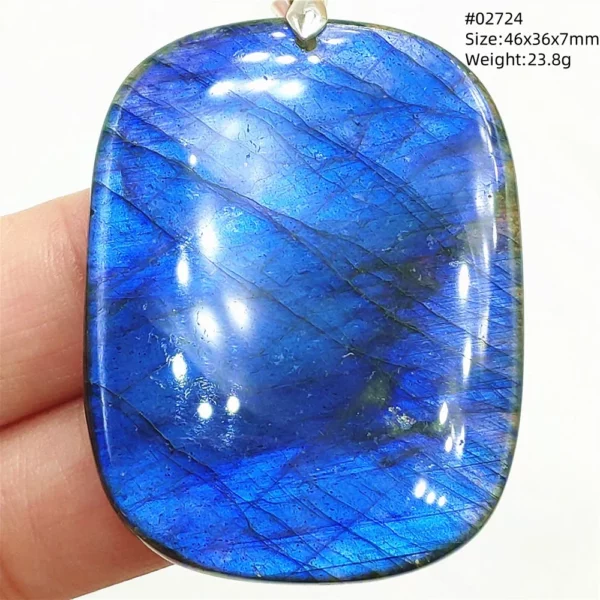 Natural Blue Labradorite Bead Necklace, AAAAA