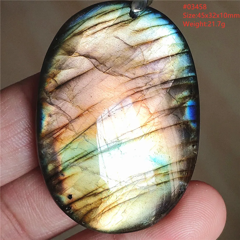 Natural Blue Labradorite Bead Necklace, AAAAA - Image 57